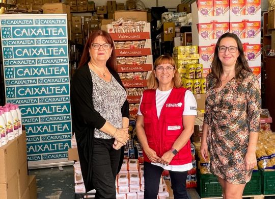 Patronos de la fundaciocaixaltea y la presidenta de Corazón Exprés